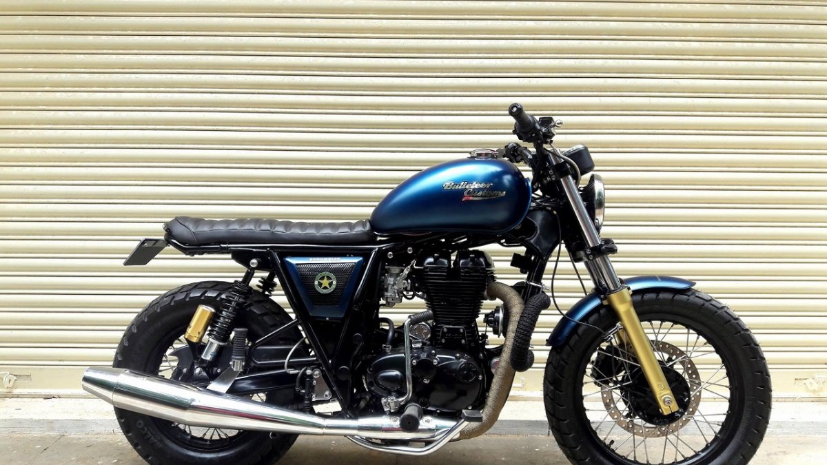 royal enfield custom silencer