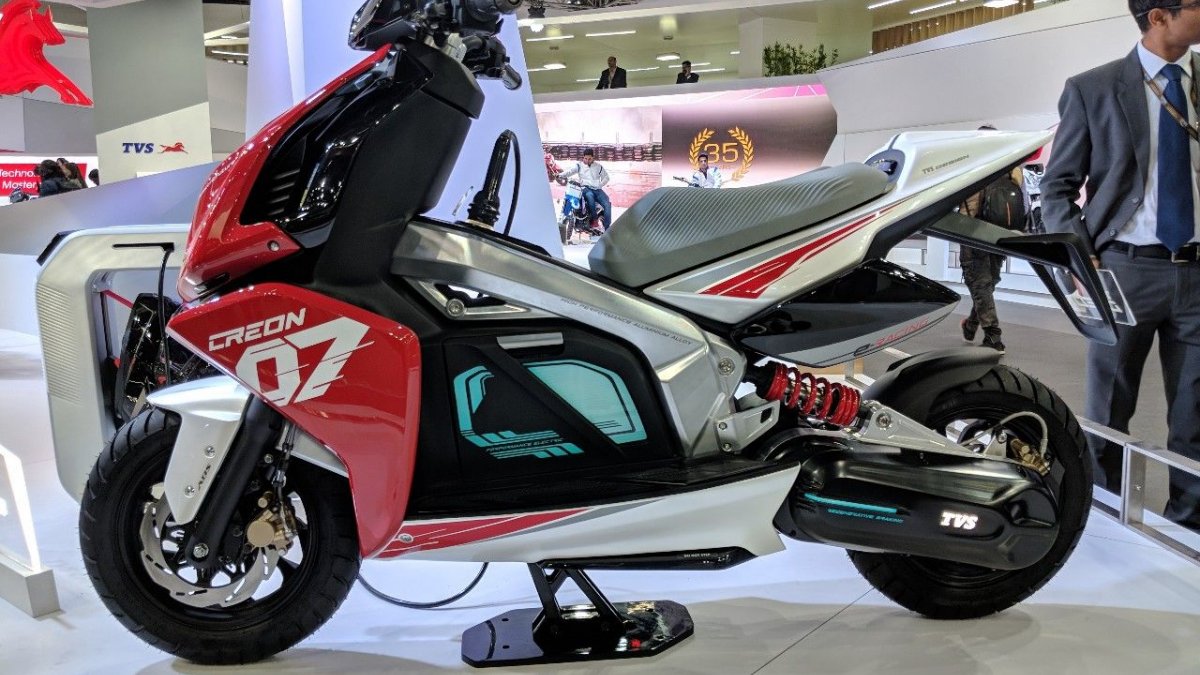 Tvs motors electric store scooter