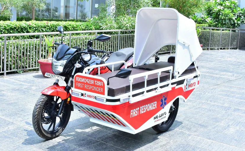 Hero Motocorp Continues Its Csr Activities Donates First Responder Vehicles Again