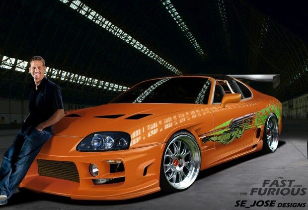 Paul Walker's Orange Toyota Supra from Fast & Furious Sale