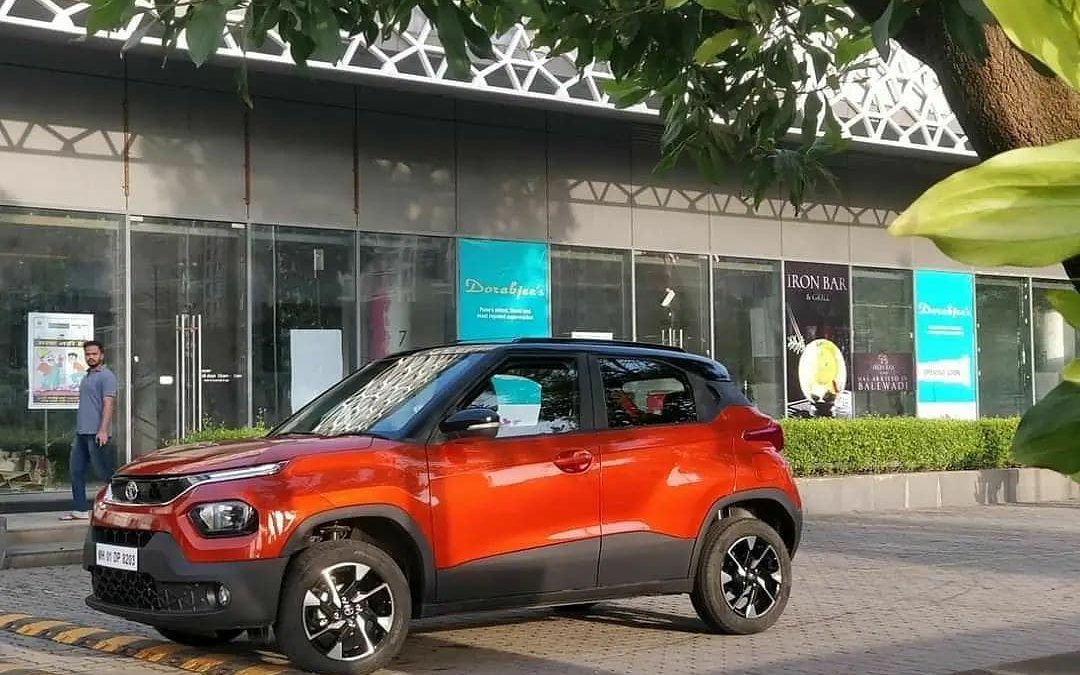 Tata Punch in Dual-Tone Orange Colour Looks Stylish, Spied Undisguised