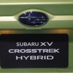 Subaru XV Crosstrek registration plate