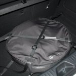 Mercedes A Class spare wheel placed in the boot