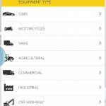 Shell Lubematch mobile app vehicle selection