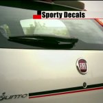 2013 Fiat Punto Sport bootlid