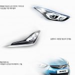 2014 Hyundai Elantra facelift headlight and foglight