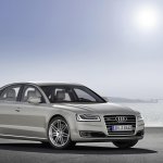 Front three quarter of the 2014 Audi A8