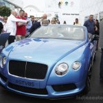 Bentley Continental GT V8 S convertible front three quarters at the 2014 Goodwood Festival of Speed