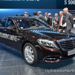 Front three quarter of the Mercedes S Class INTELLIGENT DRIVE