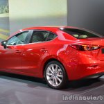 Rear three quarter of the Mazda3 sedan