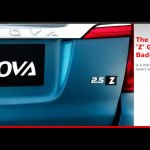 Toyota Innova facelift Z Grade badge