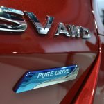 2014 Nissan Rogue SV AWD badge at NAIAS 2014