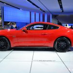 2015 Ford Mustang GT red profile at NAIAS 2014