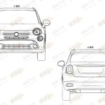 Fiat 500X patent front and rear view