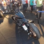 Harley Davidson Street 750 customized rear three quarters at The India Bike Week 2014
