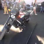Harley Davidson Street 750 front three quarters right at The India Bike Week 2014