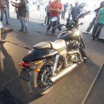 Harley Davidson Street 750 rear three quarters view at The India Bike Week 2014