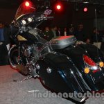 Indian Chieftain rear three quarters from the launch in India