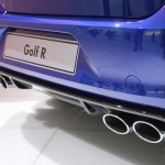 VW Golf R exhaust at NAIAS 2014