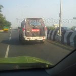 2014 Mahindra Scorpio facelift Chennai spied rear