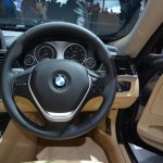 BMW 3 Series GT steering wheel from Auto Expo 2014