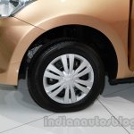 Datsun Go+ front wheel at Auto Expo 2014