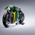 Lotus Motorcyles C-01 green front 