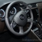 Skoda Octavia Laurin & Klement Edition steering wheel in Geneva