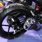 Suzuki Gixxer rear wheel at Auto Expo 2014