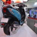 TVS Scooty Zest 110 cc rear three quarters right from 2014 Auto Expo