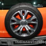 VW Taigun spare wheel at Auto Expo 2014