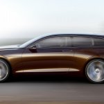 Volvo Concept Estate side view in motion