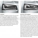 2014 Audi A8 Indian brochure lights