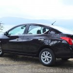 2014 Nissan Sunny facelift diesel review rear three quarters