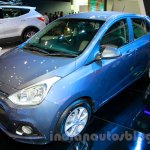 Hyundai Grand i10 front three quarters right at the 2014 Indonesia International Motor Show