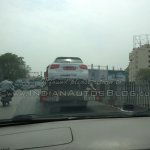 Mercedes GLA spied in India rear angle