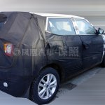 Spied in China Ssangyong X100 rear