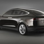 Tesla Model X rear three quarters official image