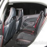 Mercedes GLA 45 AMG rear seat at the Moscow Motor Show 2014