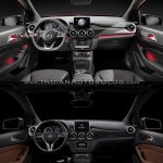 2015 Mercedes B Class facelift vs older model interior