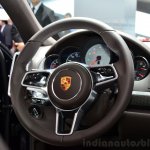 2015 Porsche Cayenne steering wheel at the Paris Motor Show 2014