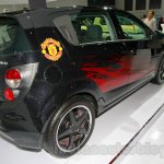 Chevrolet Aveo Manchester United Edition rear three quarters right at the 2014 Indonesia International Motor Show