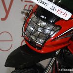 Hero Passion Pro TR headlamp grille at the 2014 Nepal Auto Show