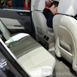 Jaguar XE rear knee room at the 2014 Paris Motor Show