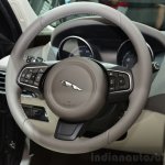 Jaguar XE steering wheel at the 2014 Paris Motor Show