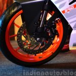 KTM RC390 front wheel at the Indian launch