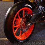 KTM RC390 rear disc brake at the Indian launch