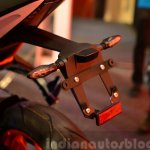 KTM RC390 registration plate enclosure at the Indian launch