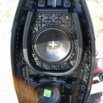 Mahindra Gusto review underside of the seat