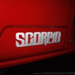New Mahindra Scorpio door graphic at the launch
